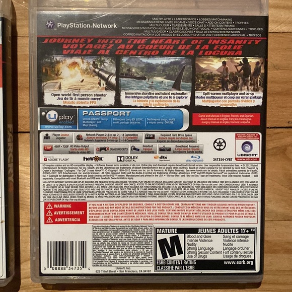 PLAYSTATION 3 - FARCRY 3 & FARCRY 4 (2 Video Games) - Picture 4 of 5